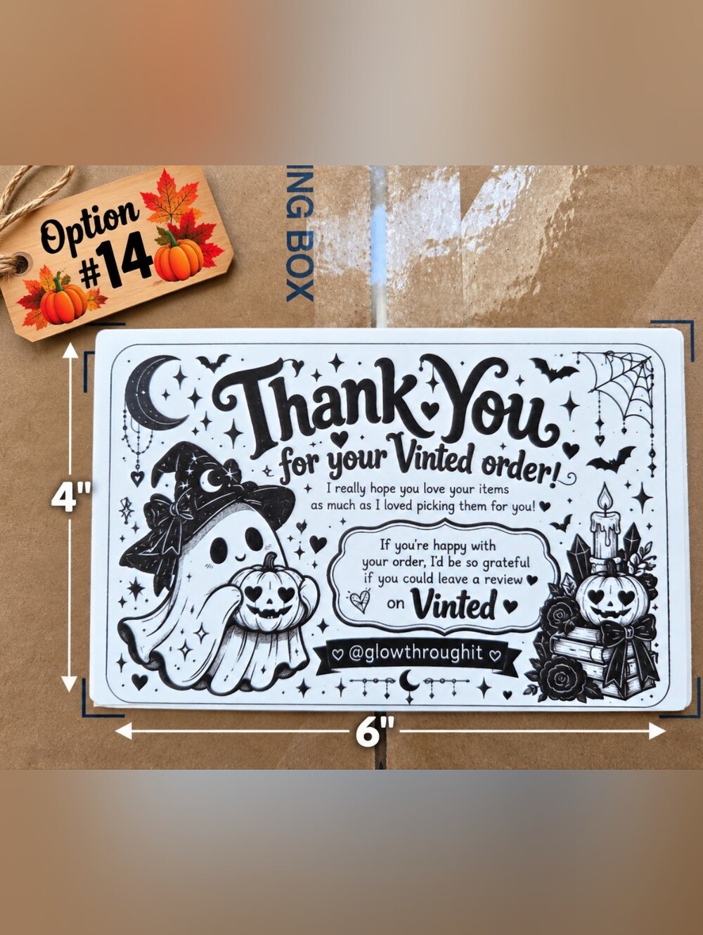 Large 4x6" Thermal Shipping Stickers - Design #14